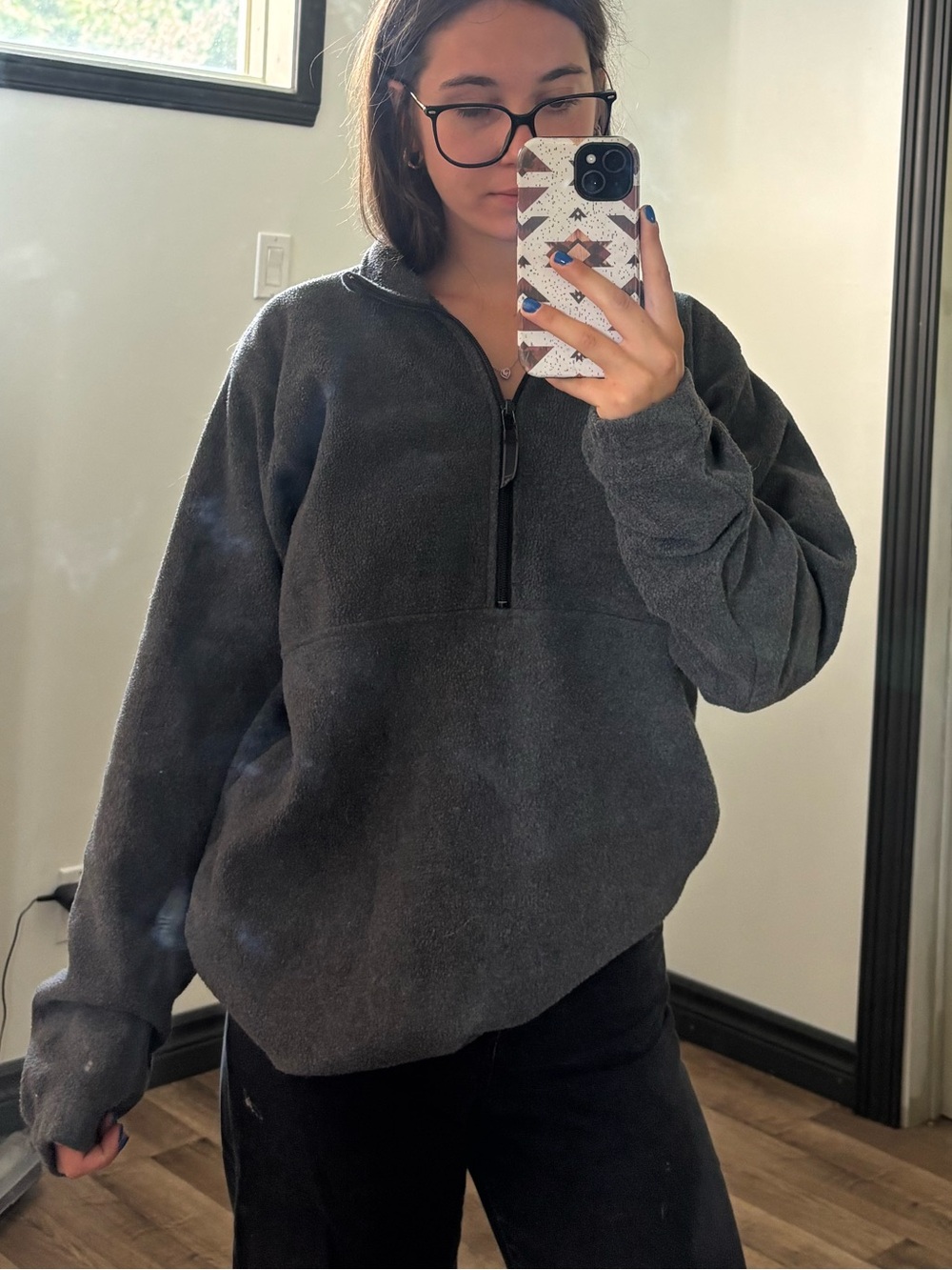 Vintage Columbia fleece quarter-zip pullover